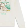 Fleece-sweatshirt för barn med sportmotiv Fleece-sweatshirt för barn med sportmotiv