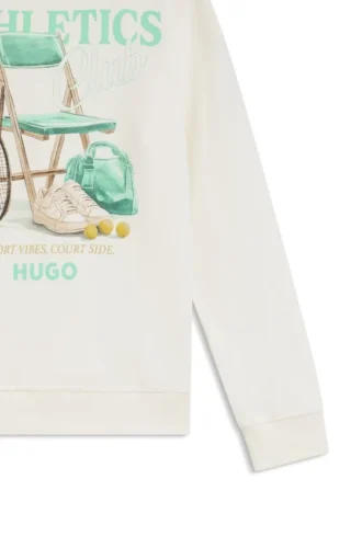 Fleece-sweatshirt för barn med sportmotiv