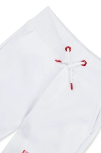 Fleecebyxor för barn med logotyp i markeringsstil