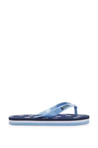 Flip-flops för barn med rem med logotyp