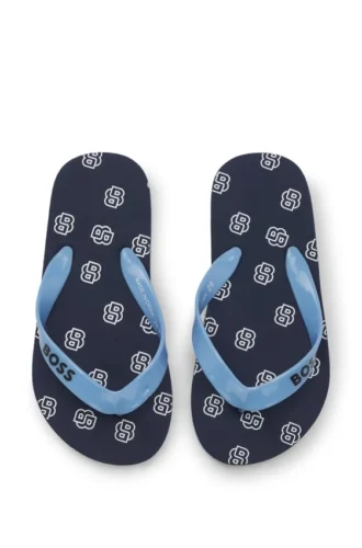 Flip-flops för barn med rem med logotyp