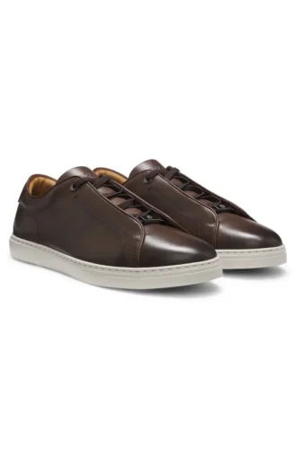 Gary-sneakers i borstat läder