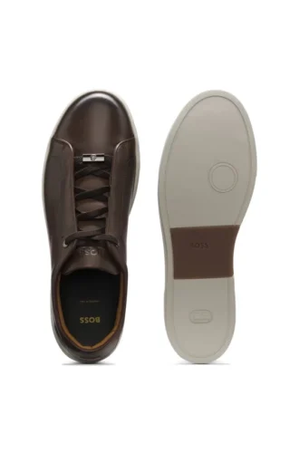 Gary-sneakers i borstat läder
