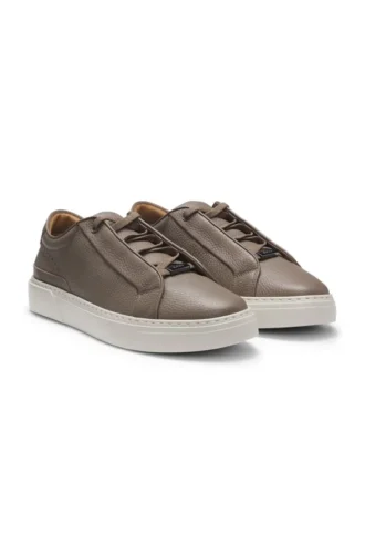 Gary-sneakers i kornigt läder