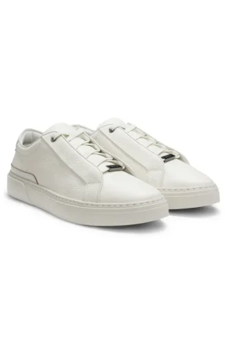 Gary-sneakers i kornigt läder