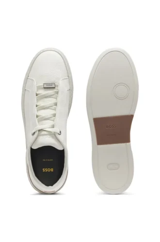 Gary-sneakers i kornigt läder