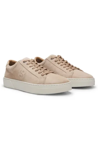 Gary-sneakers i mocka med velour-effekt