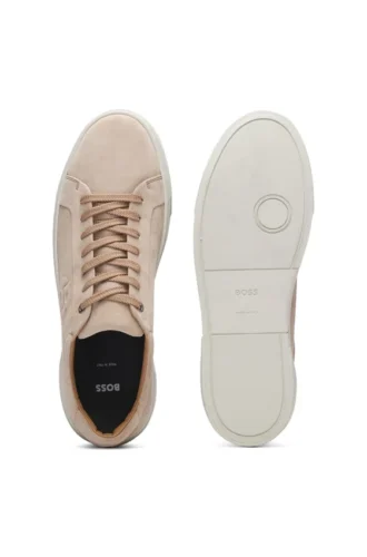 Gary-sneakers i mocka med velour-effekt