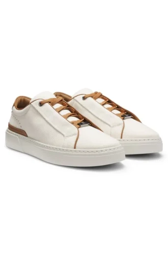 Gary-sneakers med läderdetaljer