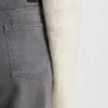 Grå boyfriend-passform jeans i styv denim