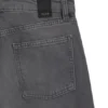 Grå boyfriend-passform jeans i styv denim