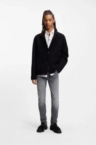 Grå jeans i extra slim fit i stretchdenim