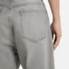 Gråa baggy-passformade jeans i stonewashed denim Gråa baggy-passformade jeans i stonewashed denim