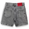 Gråa, löst sittande shorts i bomullsdenim för barn Gråa, löst sittande shorts i bomullsdenim för barn