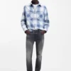 Gråa slim fit-jeans i stretchdenim Gråa slim fit-jeans i stretchdenim