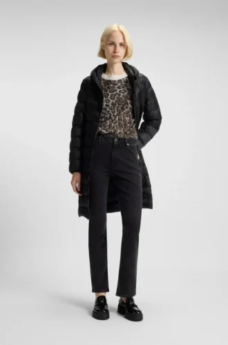 Gråa slim fit-jeans i stretchdenim