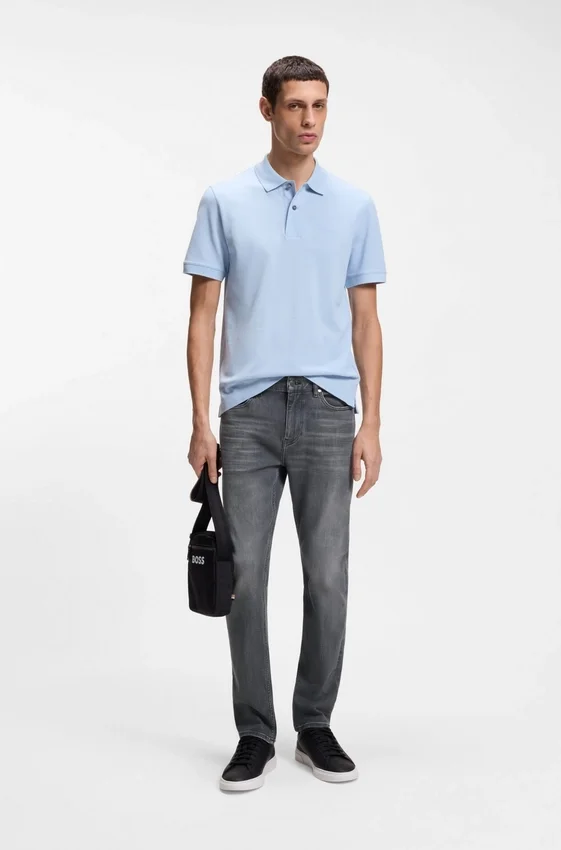 Gråa slim fit-jeans i stretchdenim Gråa slim fit-jeans i stretchdenim