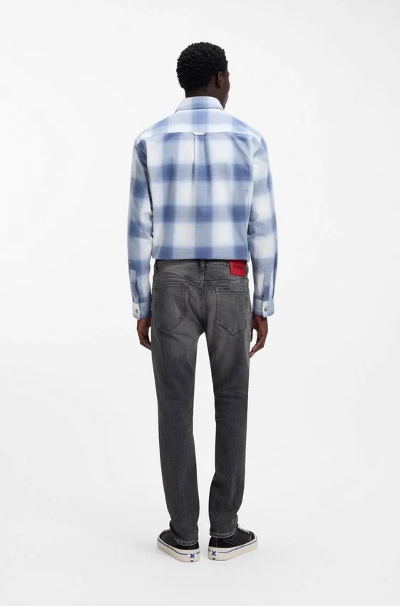 Gråa slim fit-jeans i stretchdenim Gråa slim fit-jeans i stretchdenim
