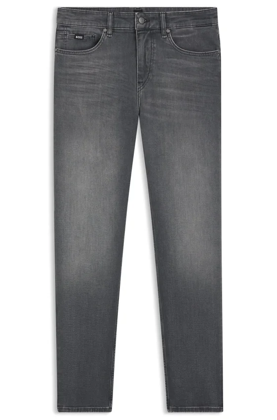 Gråa slim fit-jeans i stretchdenim Gråa slim fit-jeans i stretchdenim