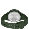 Grön klocka med silikonarmband med logotyp
