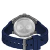 Gråpläterad klocka med silikonarmband med logotyp Gråpläterad klocka med silikonarmband med logotyp