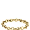 Guldtonat armband med blombladformade länkar