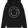 Happy-HUGO-hoodie i bomullsfrotté