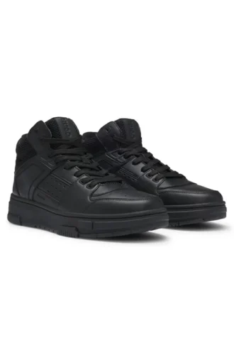 Höga sneakers med meshdetaljer