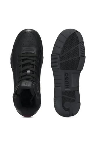 Höga sneakers med meshdetaljer