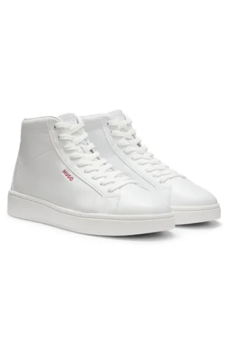 Högskurna sneakers i konstläder