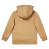 Hoodie för barn i bomullsblandning med kontrastlogotyp