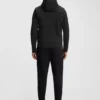 Hoodie i bomullsblandning med dragkedja och Double B-monogram