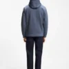 Hoodie i bomullsblandning med dragkedja och Double B-monogram