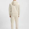 Hoodie i bomullsblandning med dragkedja och Double B-monogram