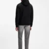 Hoodie i bomullsblandning med dragkedja och Double B-monogram