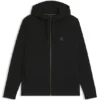 Hoodie i bomullsblandning med dragkedja och Double B-monogram