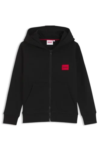 Hoodie med dragkedja för barn i bomullsblandning