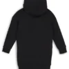 Hoodieklänning för barn i stretchbomull med signaturtryck
