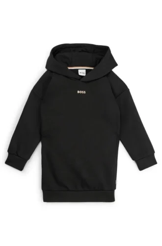 Hoodieklänning för barn med logotryck