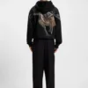 HUGO x apoh hoodie i bomullsfrotté med ballerinamotiv