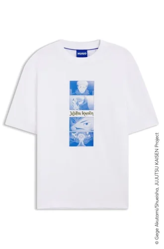HUGO x Jujutsu Kaisen T-shirt med karaktärstryck