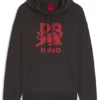 HUGO x RB-hoodie med tjurmotiv i bomullsfrotté HUGO x RB-hoodie med tjurmotiv i bomullsfrotté
