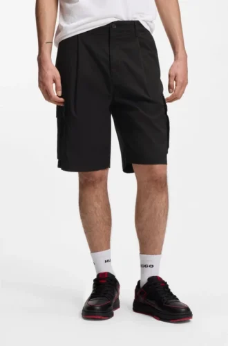 HUGO x RB-shorts i stretchbomull med tjurmotiv