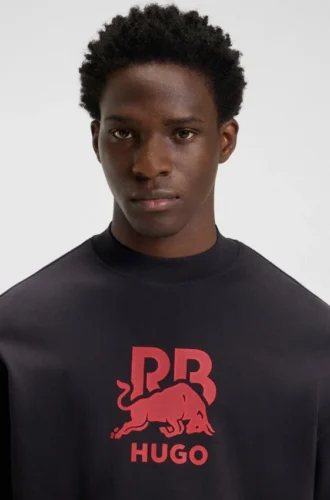 HUGO x RB T-shirt med tjurmotiv i bomull