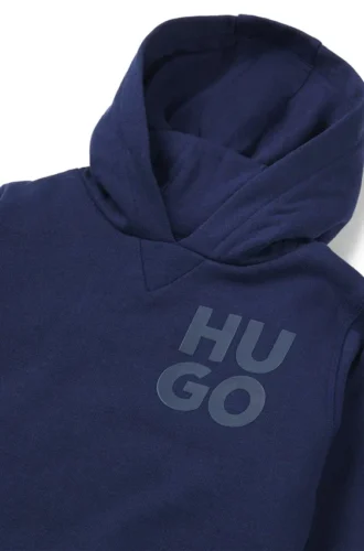 Huvtröja för barn med staplat logo