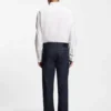 Indigo-färgade jeans med rak passform i stretchdenim Indigo-färgade jeans med rak passform i stretchdenim