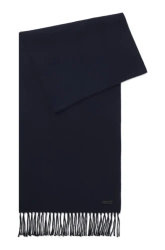 Italiensktillverkad ullscarf med logotyp