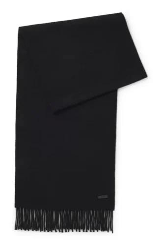 Italiensktillverkad ullscarf med logotyp