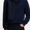 Italiensktillverkad ullscarf med logotyp