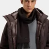 Italiensktillverkad ullscarf med logotyp